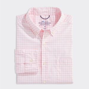 Vineyard Vines OTG Brrr XL Performance Gingham Flamingo Plaid NWT